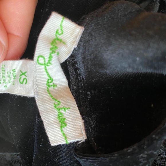 Black Velvet Bodycon Dress XS - Picture 5 of 5